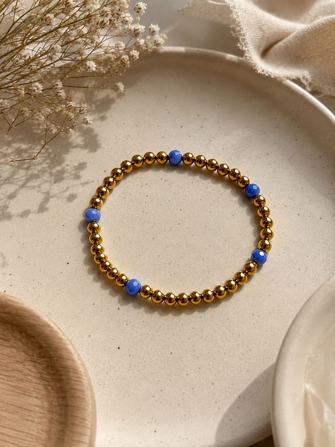 Pulsera Azul y Dorada para Mujer
Acero Inoxidable